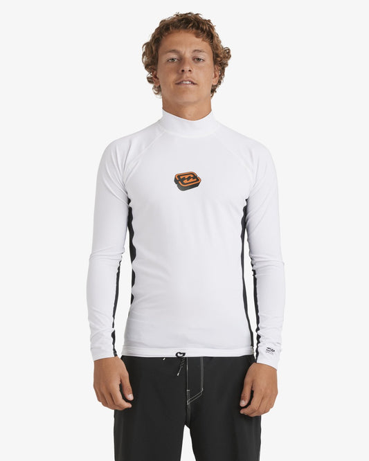 Mens Jimmy Contrast Long Sleeve Rash Vest