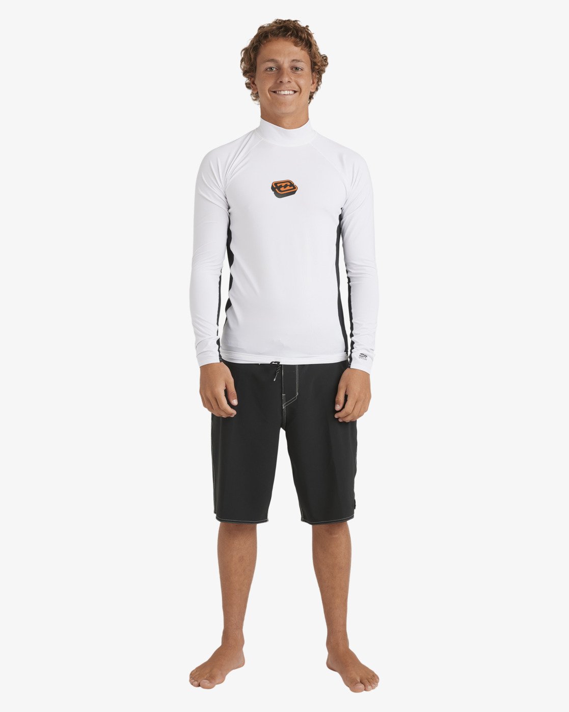 Mens Jimmy Contrast Long Sleeve Rash Vest