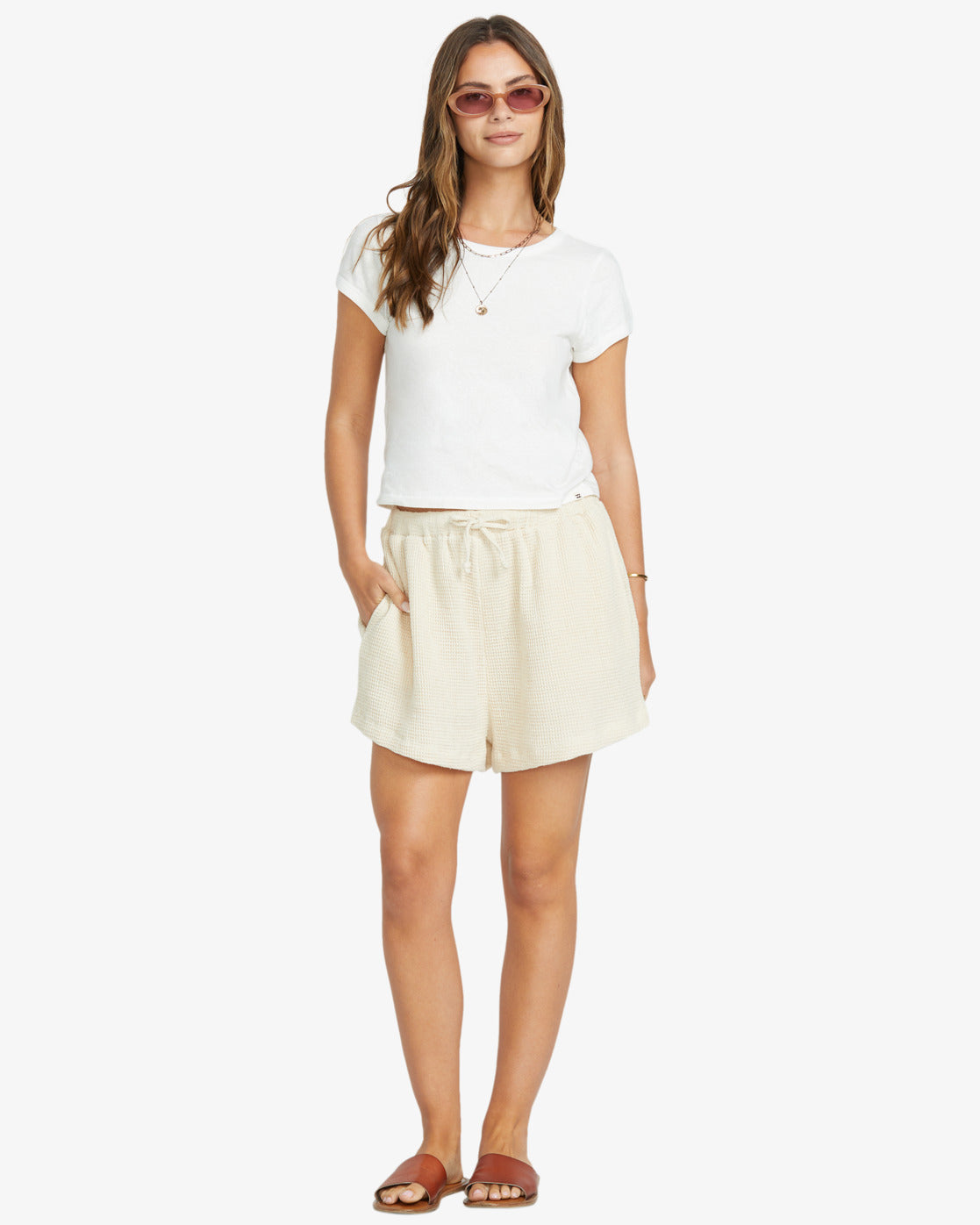 Womens So Cozy Elastic Waist Shorts