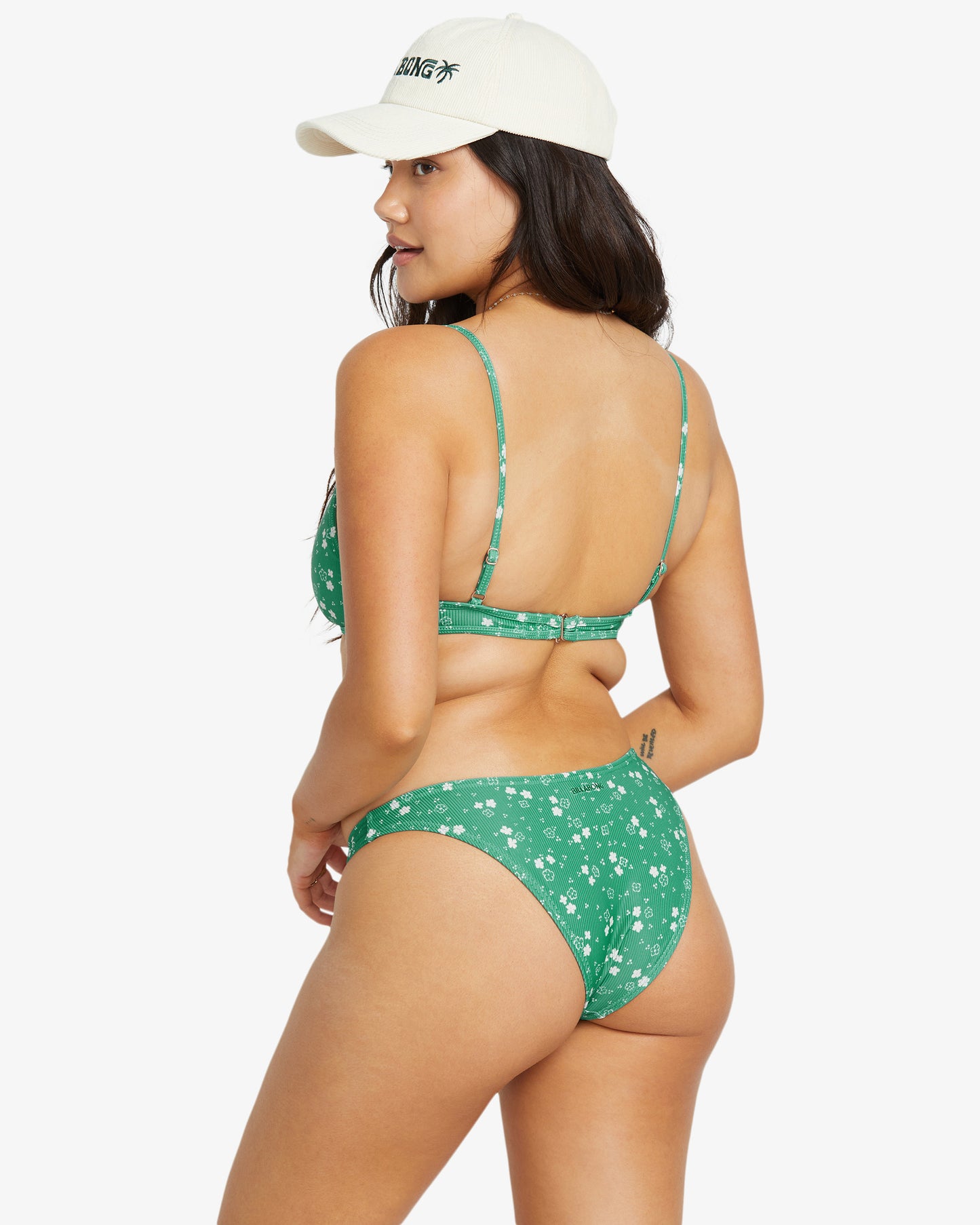 Womens In The Green Charlie Medium Coverage Bikini Top