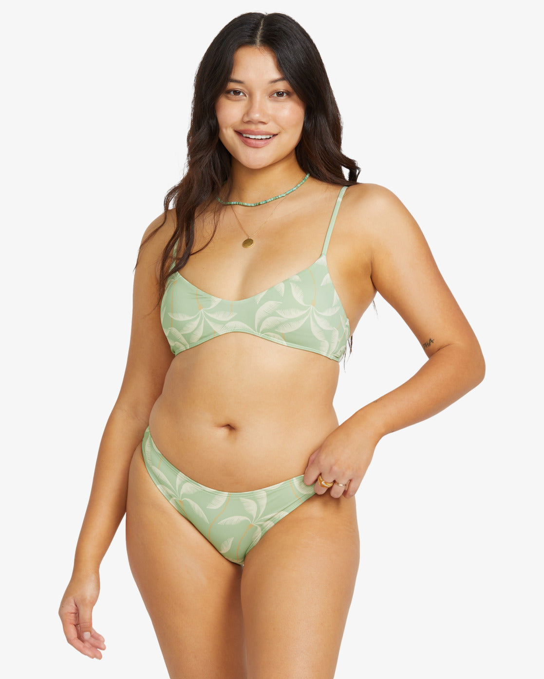 Womens Gone Tropic Medium Coverage Bikini Top