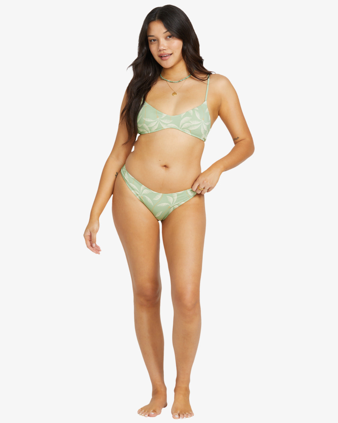 Womens Gone Tropic Medium Coverage Bikini Top