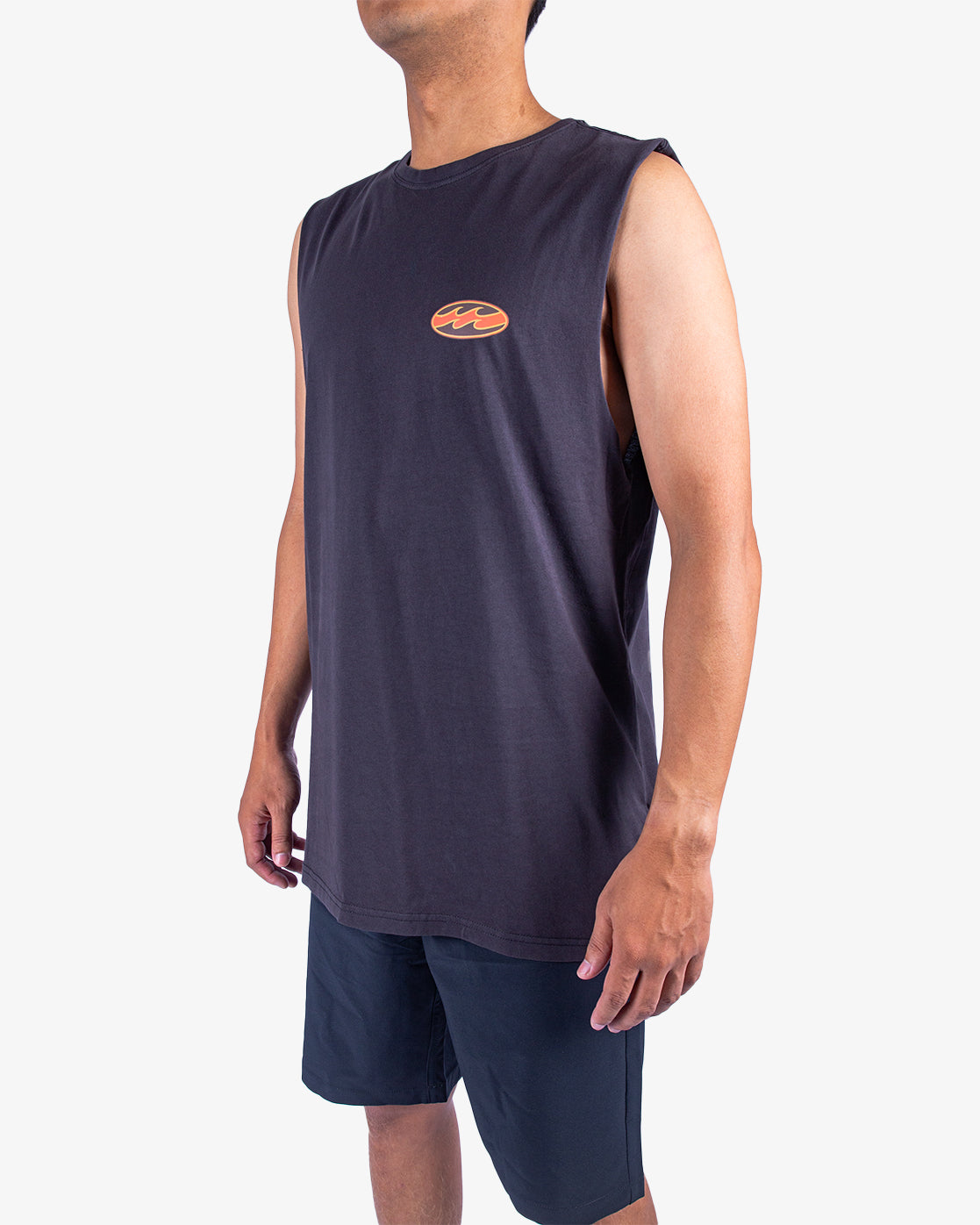 Mens Double Spread Muscle Tee