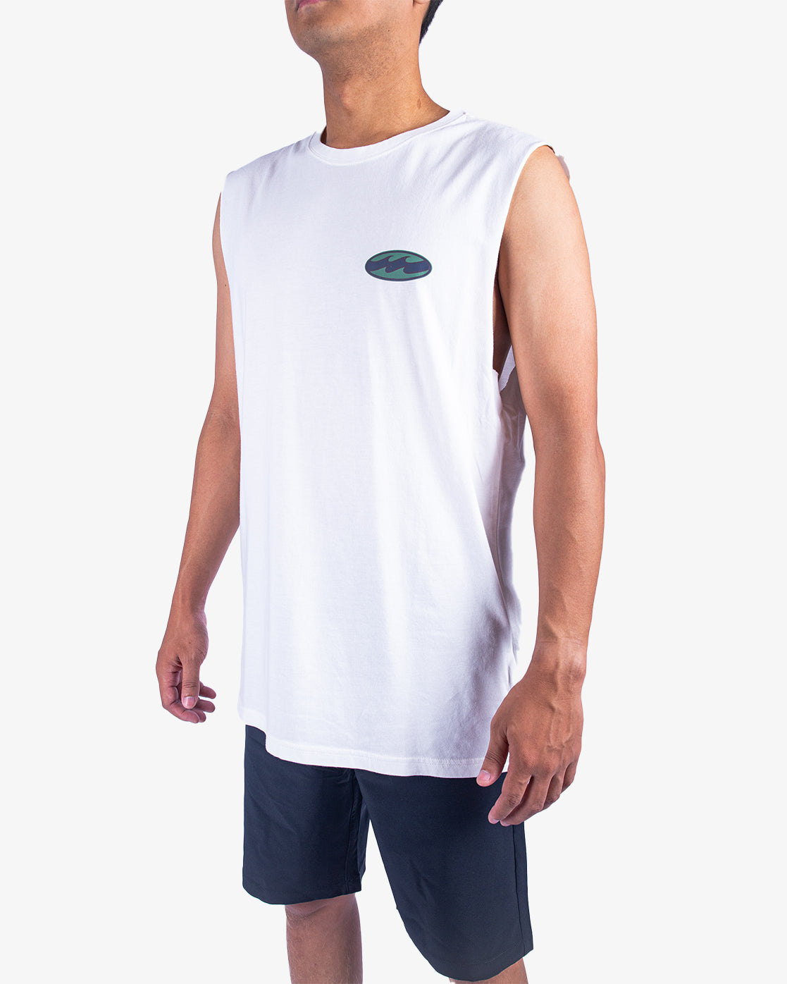 Mens Double Spread Muscle Tee