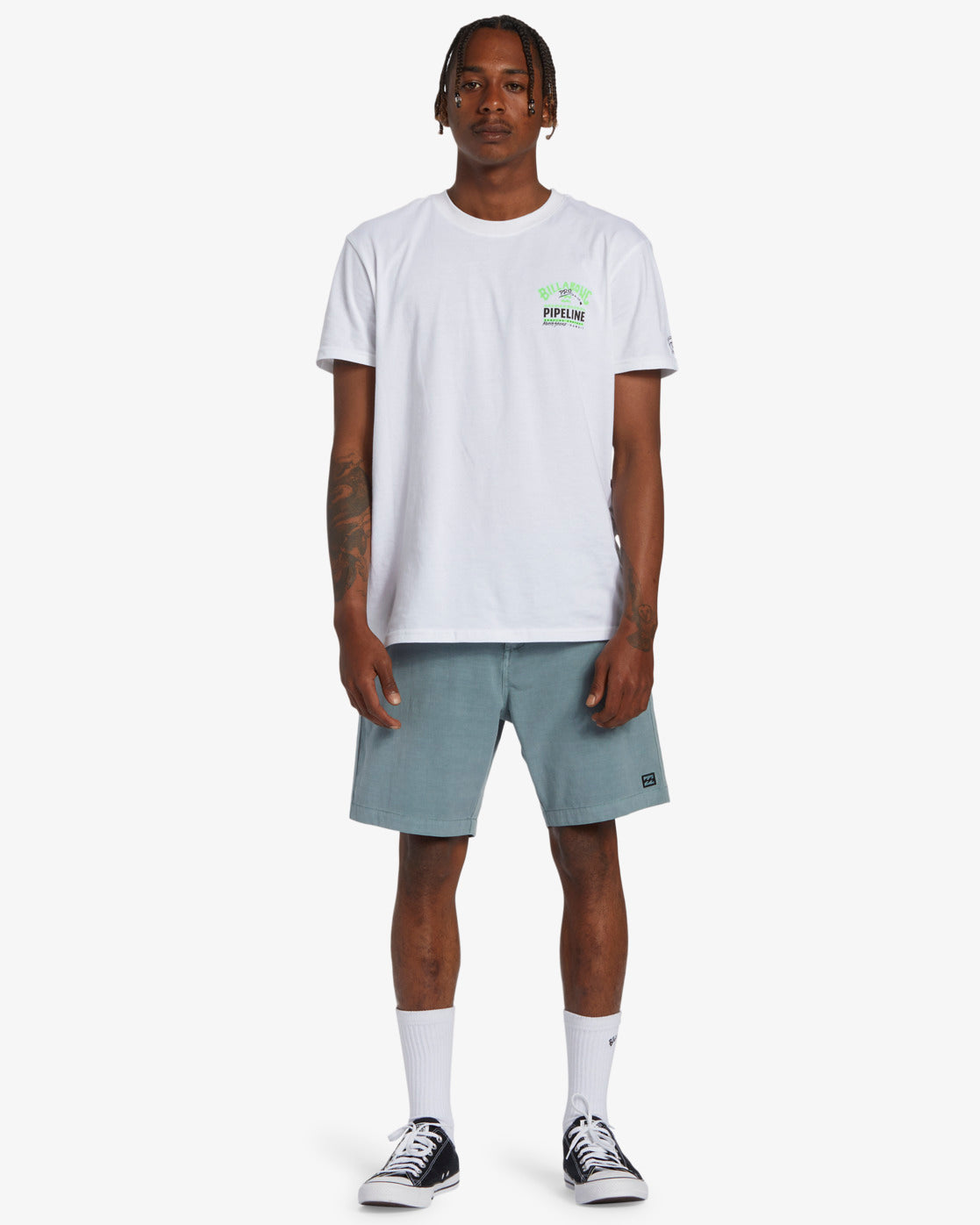 Mens Crossfire Wave Washed Hybrid Shorts