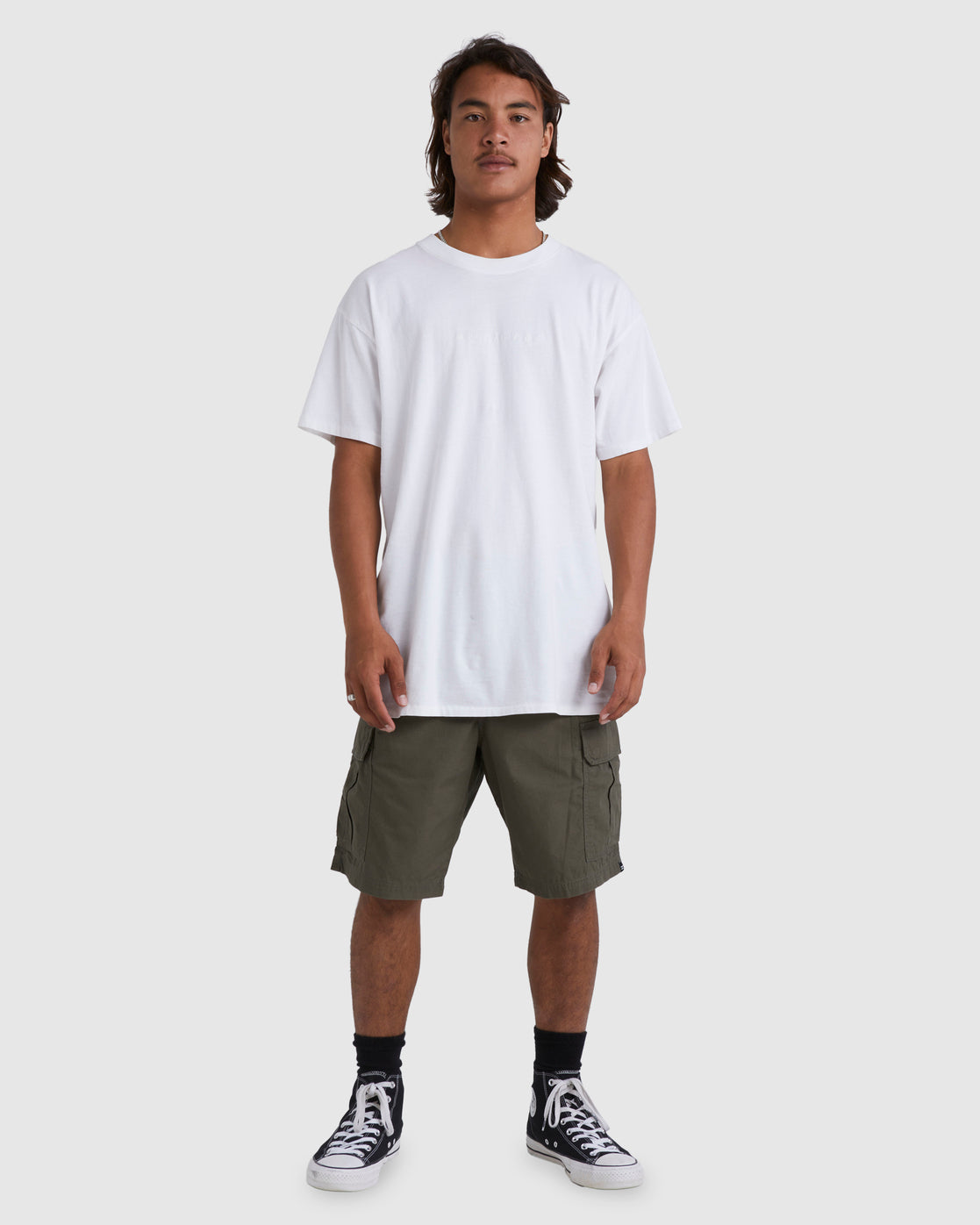 Men Scheme Cargo Shorts