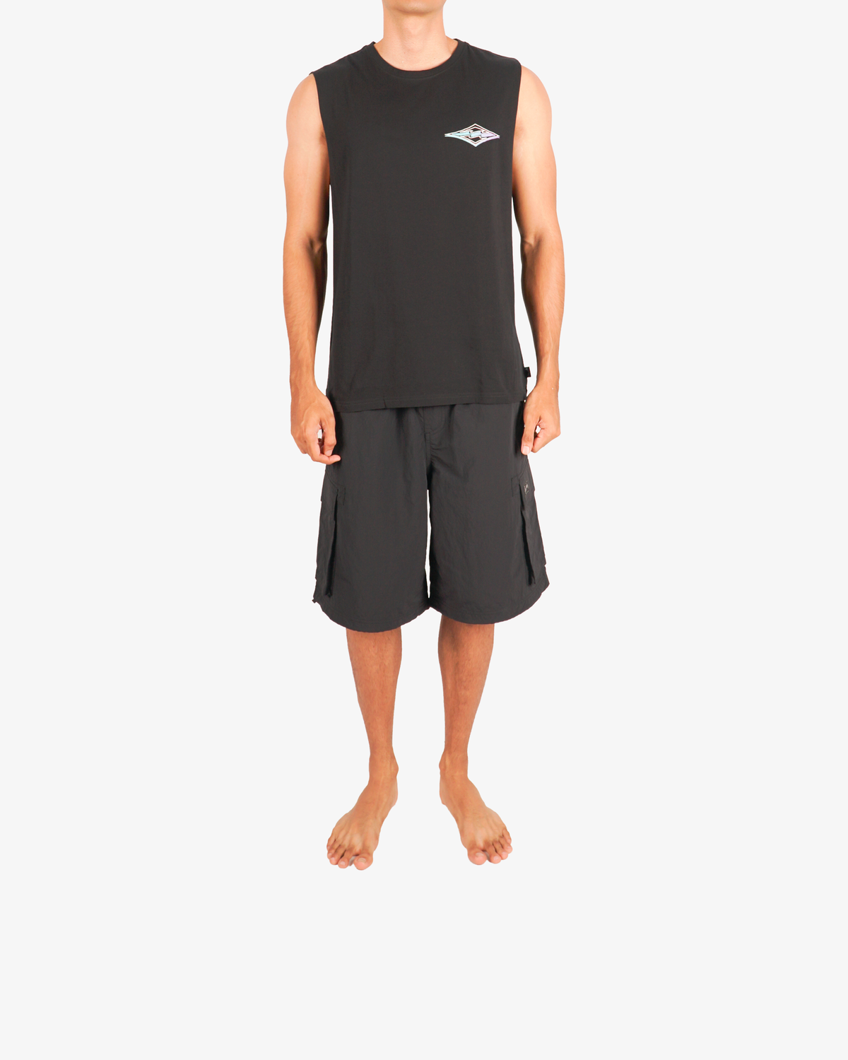 Mens Diamond Wave Muscle Tank Top