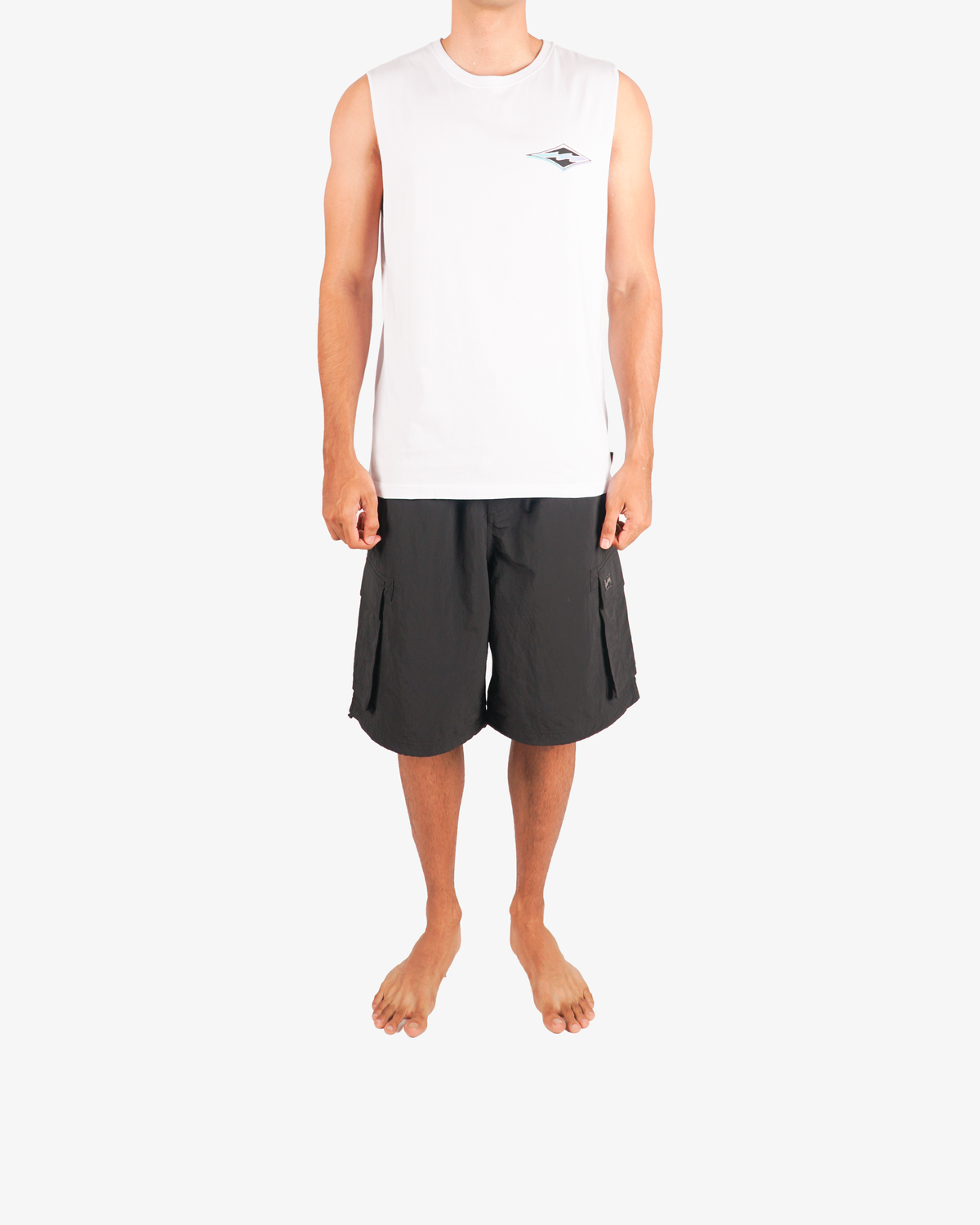 Mens Diamond Wave Muscle Tank Top