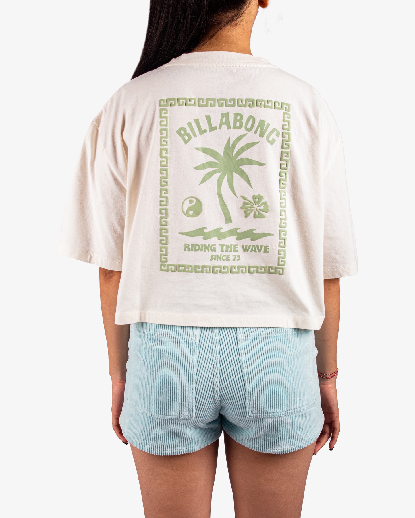 Womens Riding The Wave Crop T-Shirt