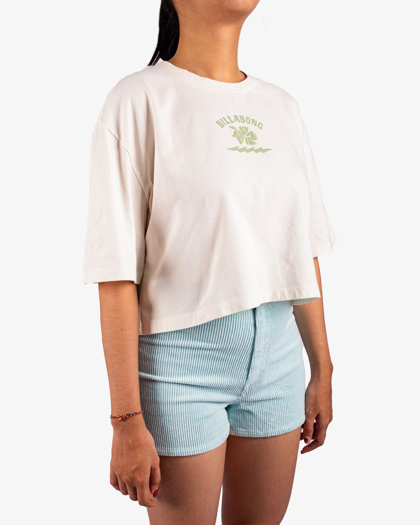 Womens Riding The Wave Crop T-Shirt