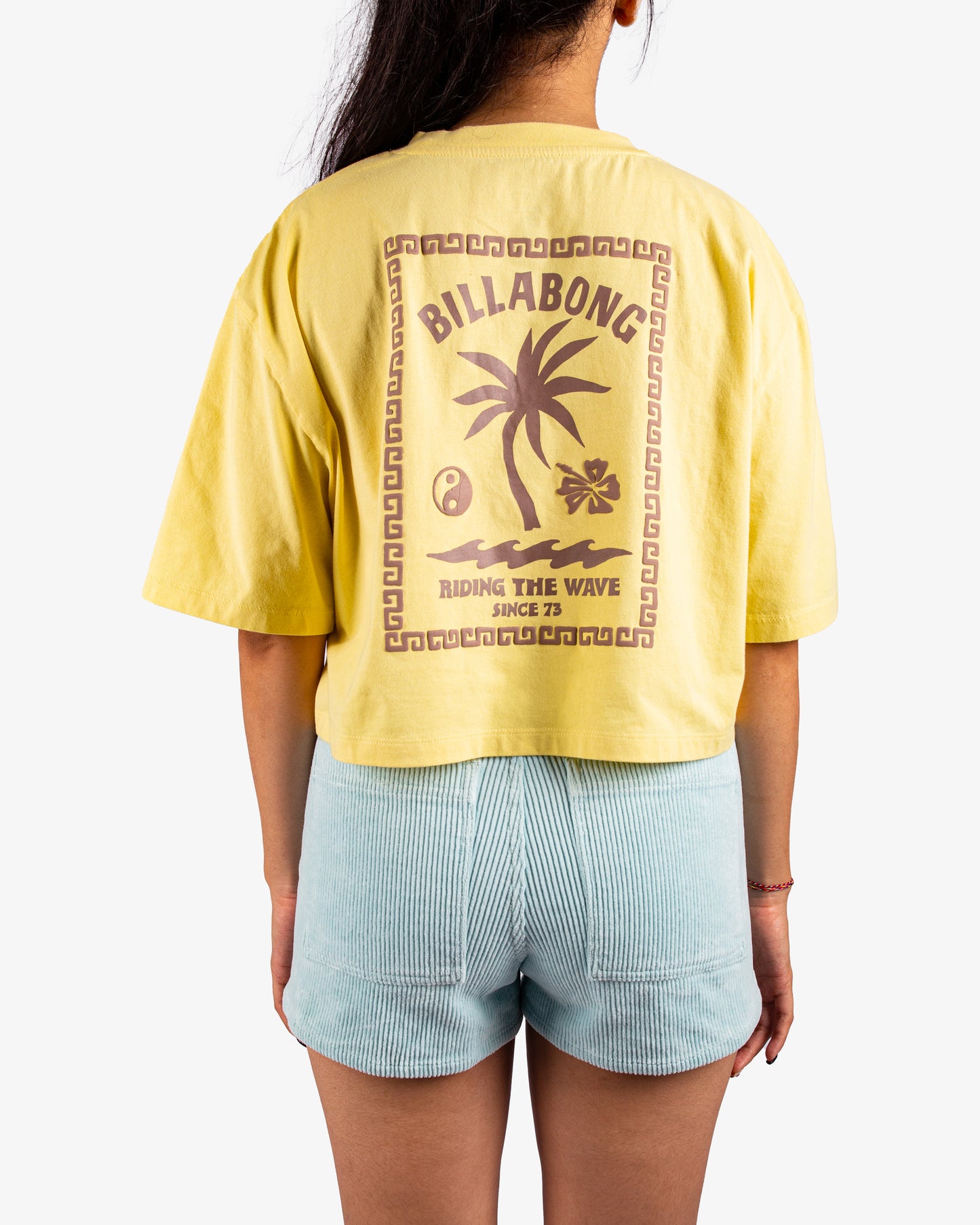 Womens Riding The Wave Crop T-Shirt