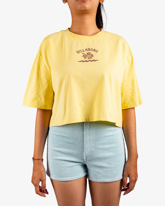 Womens Riding The Wave Crop T-Shirt
