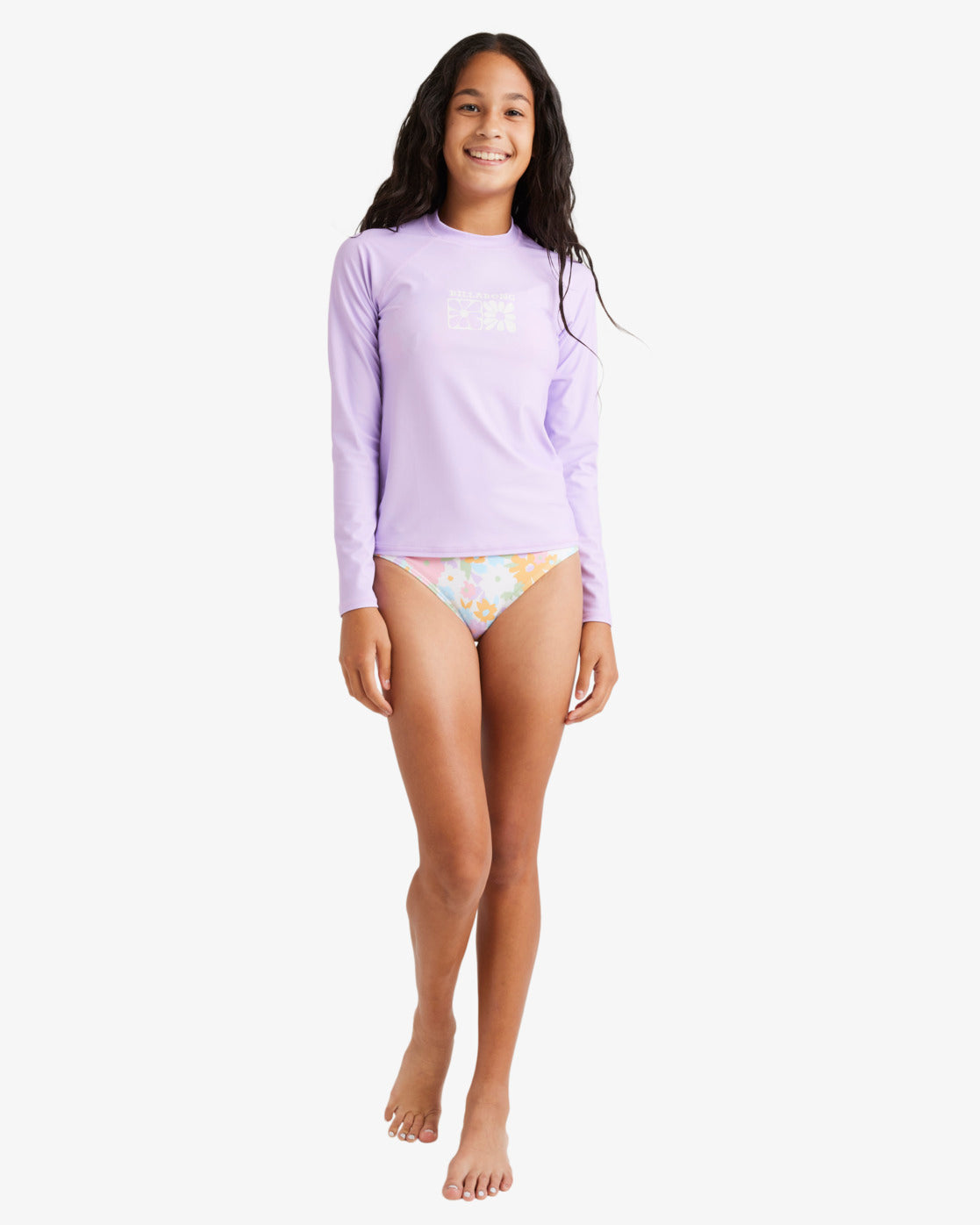 Girls 6-16 Heat Wave Long Sleeve Rash Vest