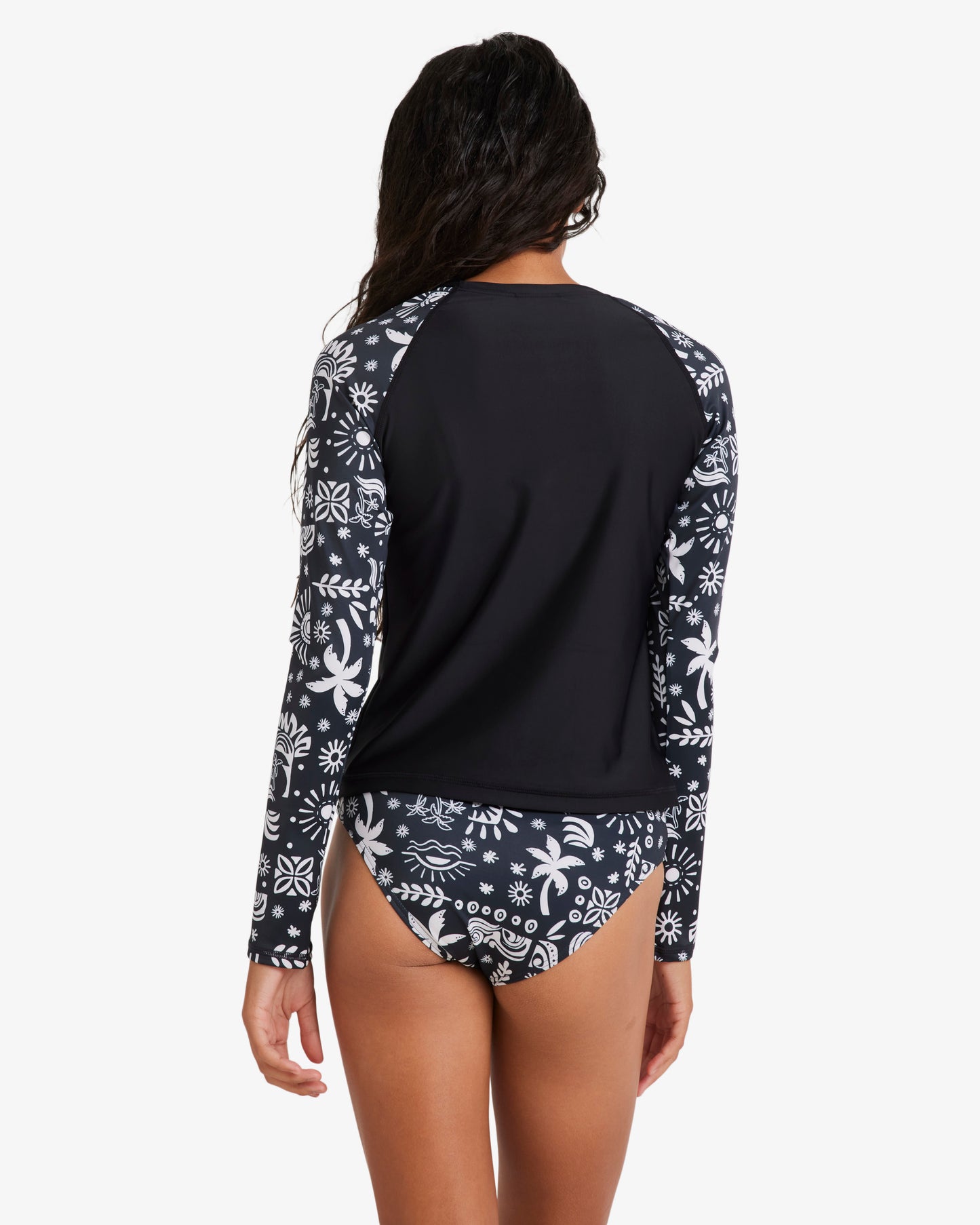 Girls 6-14 Paradise Stamp Rash Vest Set