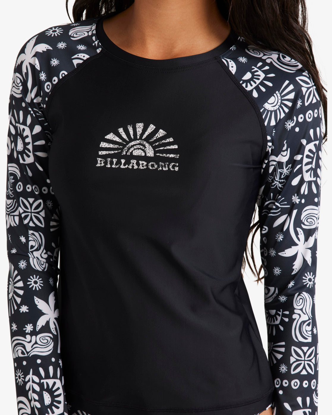 Girls 6-14 Paradise Stamp Rash Vest Set