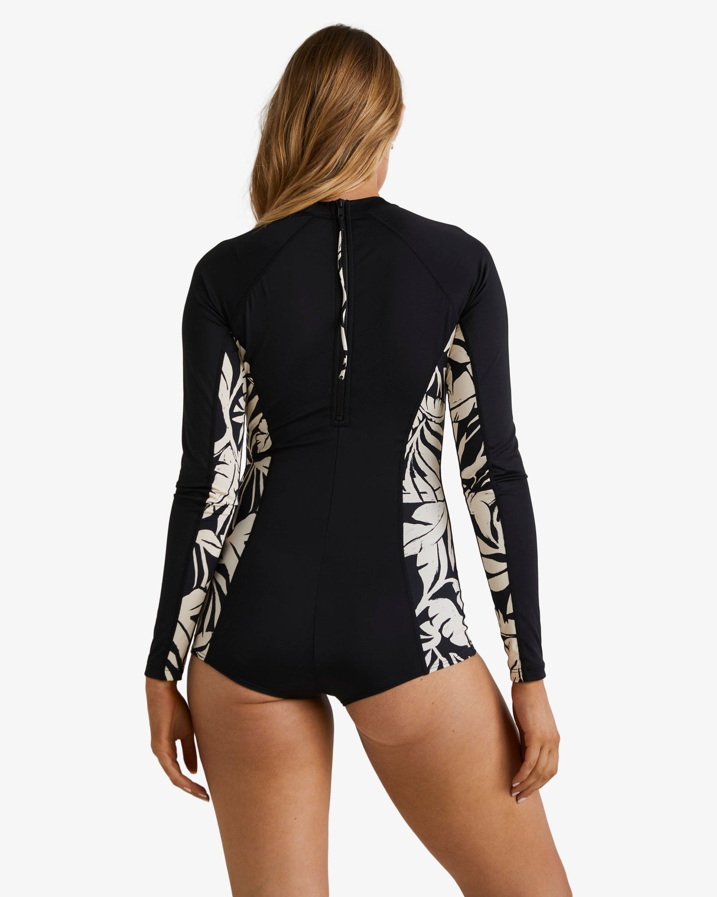 Womens The Coast Is Calling Long Sleeves UPF 50 One-Piece Swimsuit