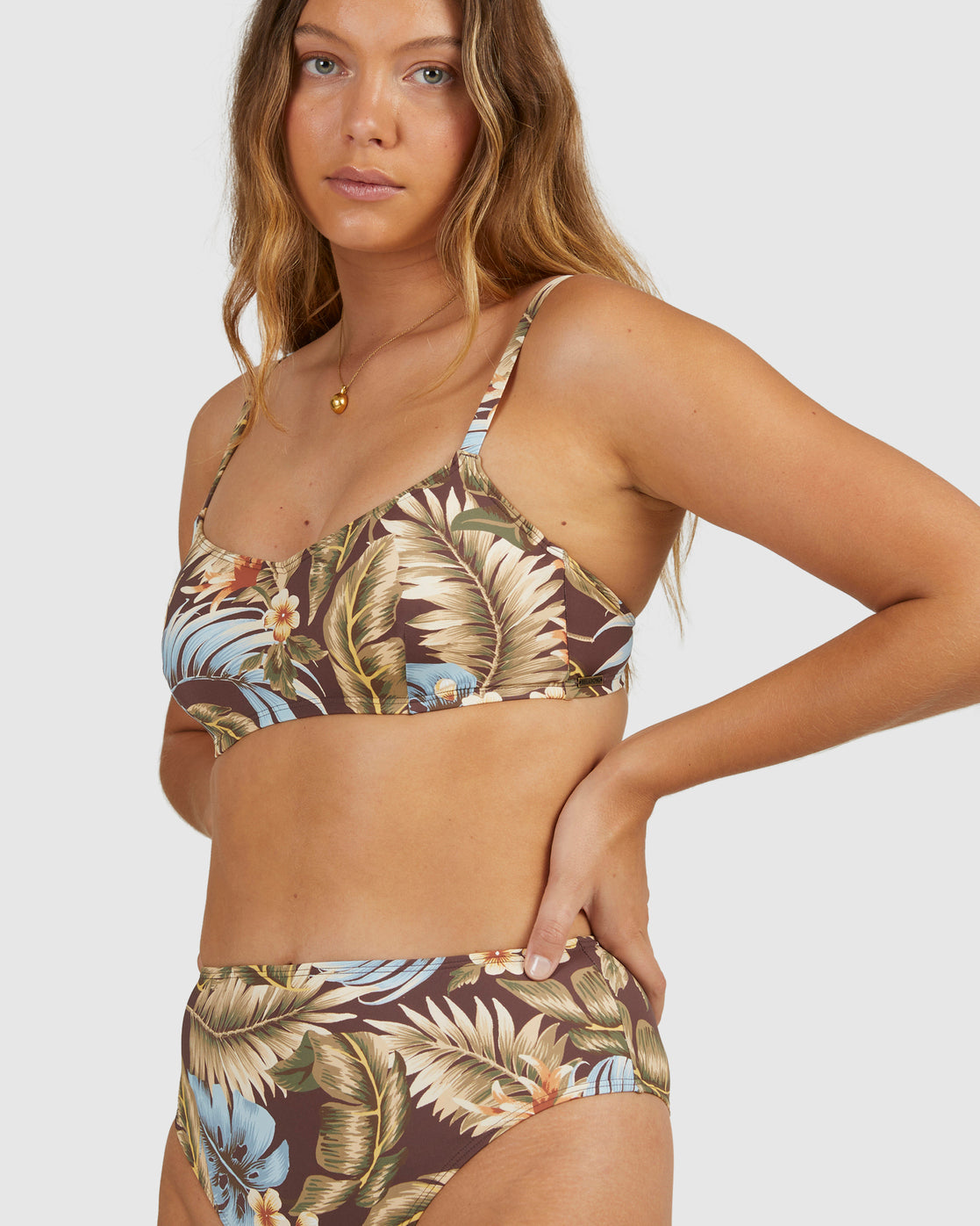 Womens Slow Daze Lila Bikini Top