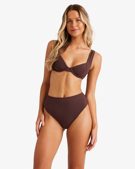 Womens Terry Rib Hi Maui Bikini Bottom - Billabong Malaysia