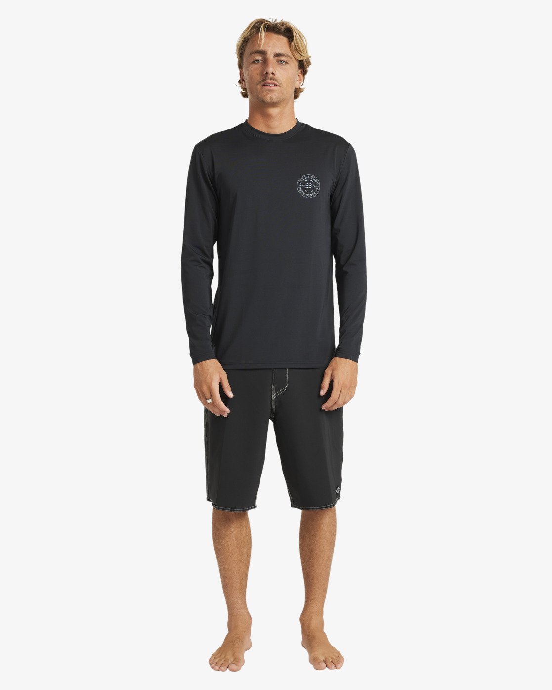 Mens Big Wave Daz Long Sleeve Rash Vest