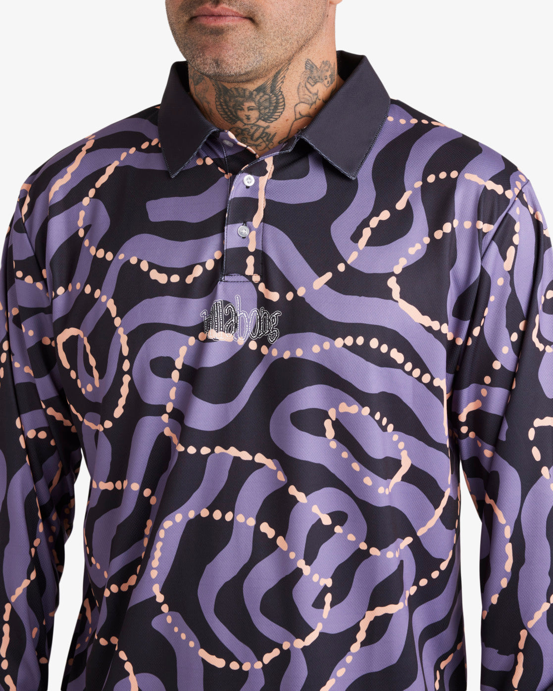 Mens Otis Mangrove Long Sleeve Fisho Surf Shirt