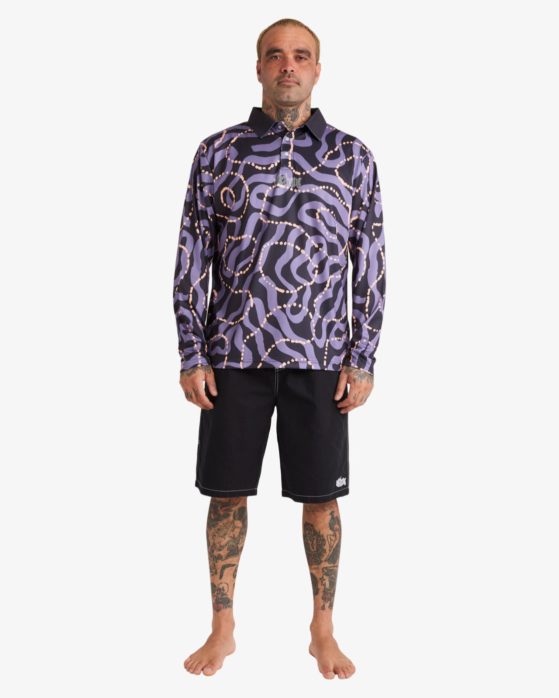 Mens Otis Mangrove Long Sleeve Fisho Surf Shirt