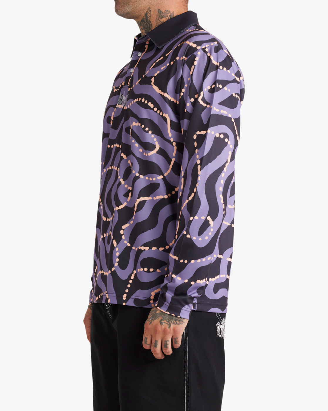 Mens Otis Mangrove Long Sleeve Fisho Surf Shirt