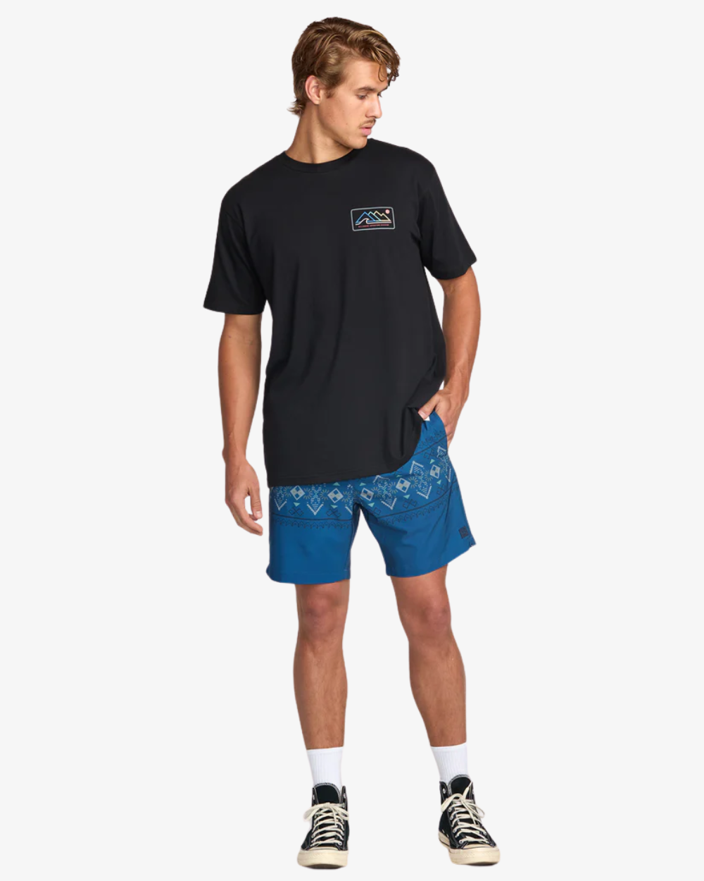 Mens Surftrek Elastic Submersible 17" Hybrid Shorts