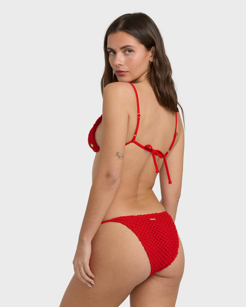 Womens Twisted Tides Tie-side Hike Bikini Bottom