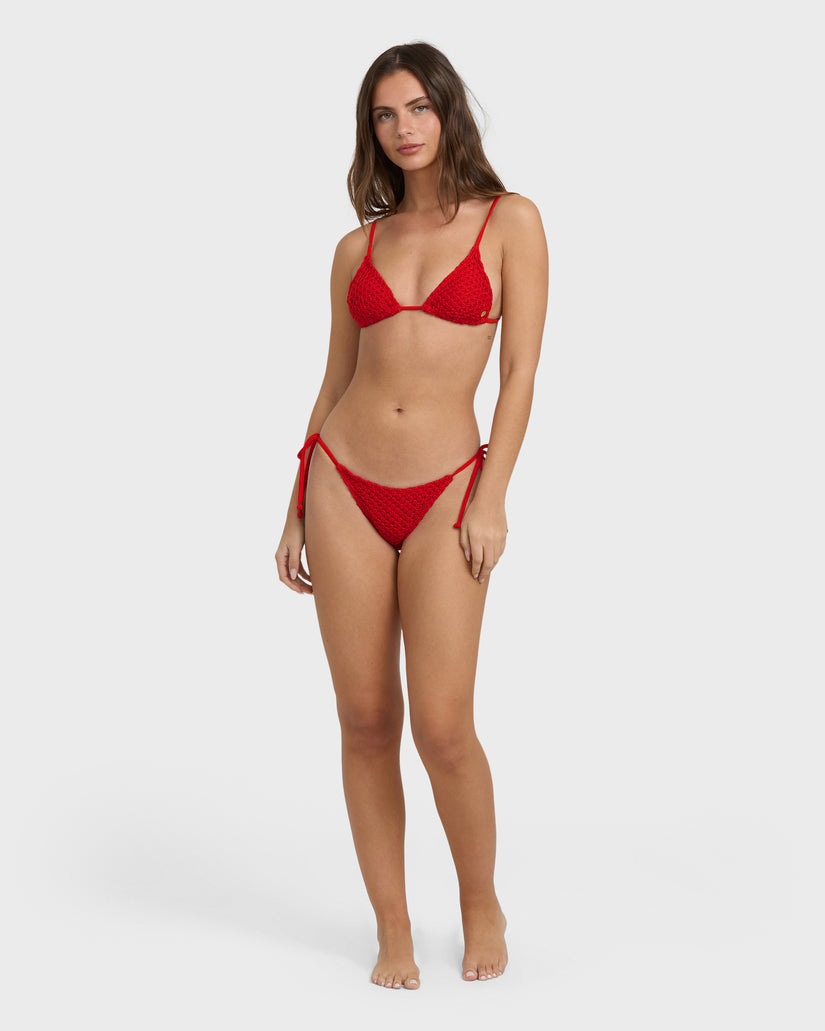 Womens Twisted Tides Tie-side Hike Bikini Bottom