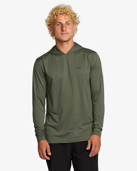 Mens Arch Mesh Long Sleeve Hoodie Rash Vest