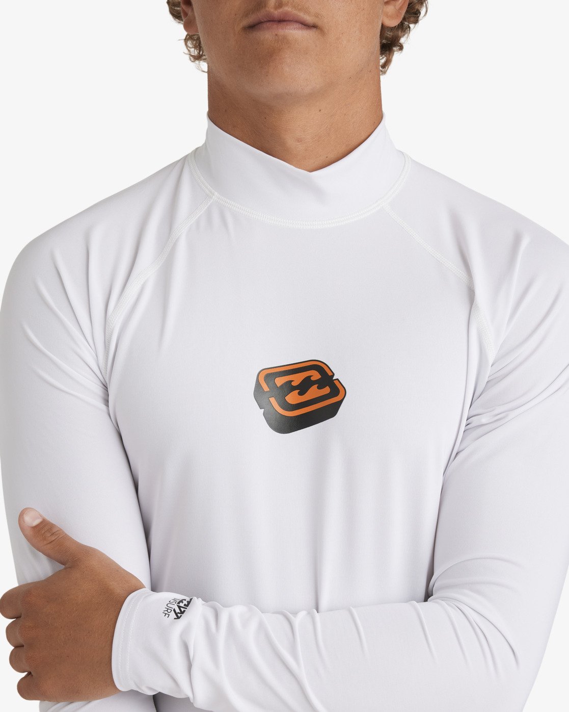 Mens Jimmy Contrast Long Sleeve Rash Vest