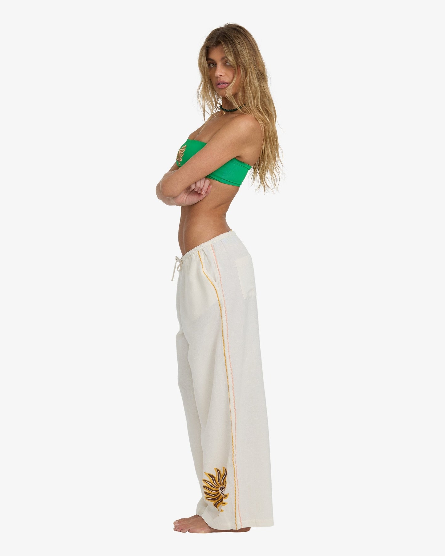 Womens Wave Haze Elastic Pants