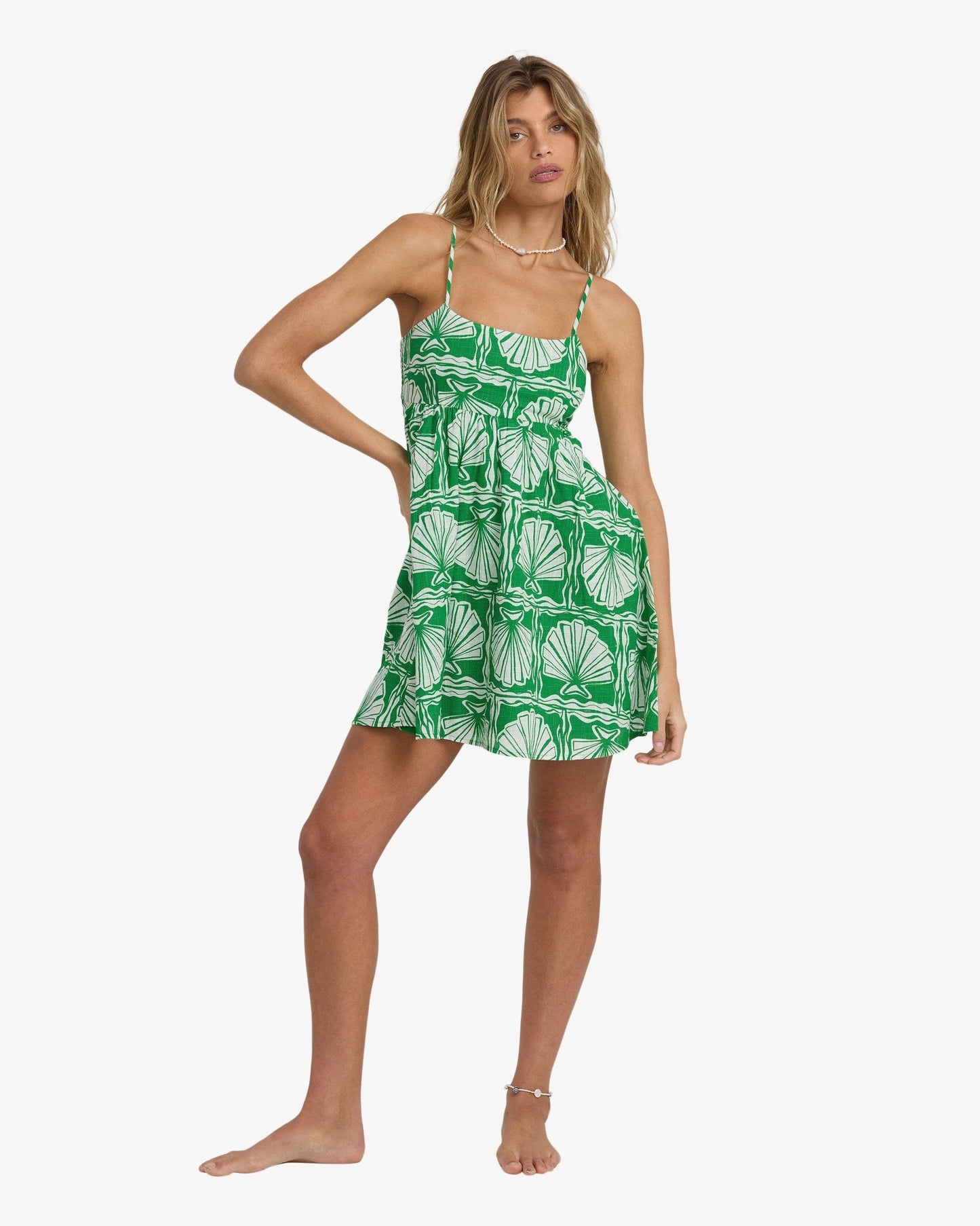 Womens Sea Shell Mini Dress