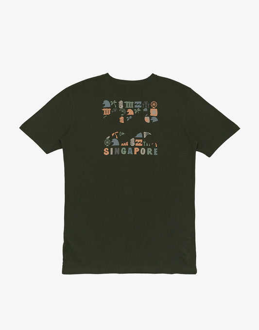 Mens Singapore Wave Short Sleeve T-Shirt