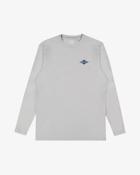 Mens Diamond Shoreline Long Sleeves UPF 50 Surf T-shirt
