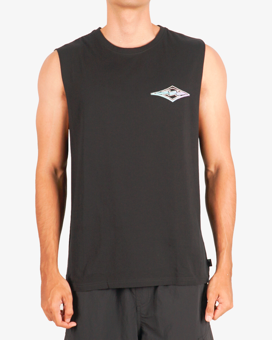 Mens Diamond Wave Muscle Tank Top