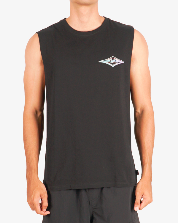 Mens Diamond Wave Muscle Tank Top