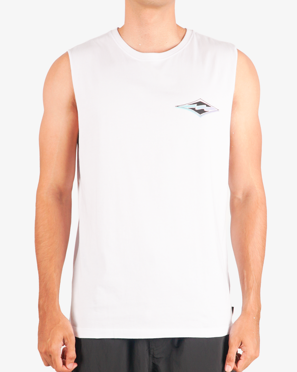 Mens Diamond Wave Muscle Tank Top