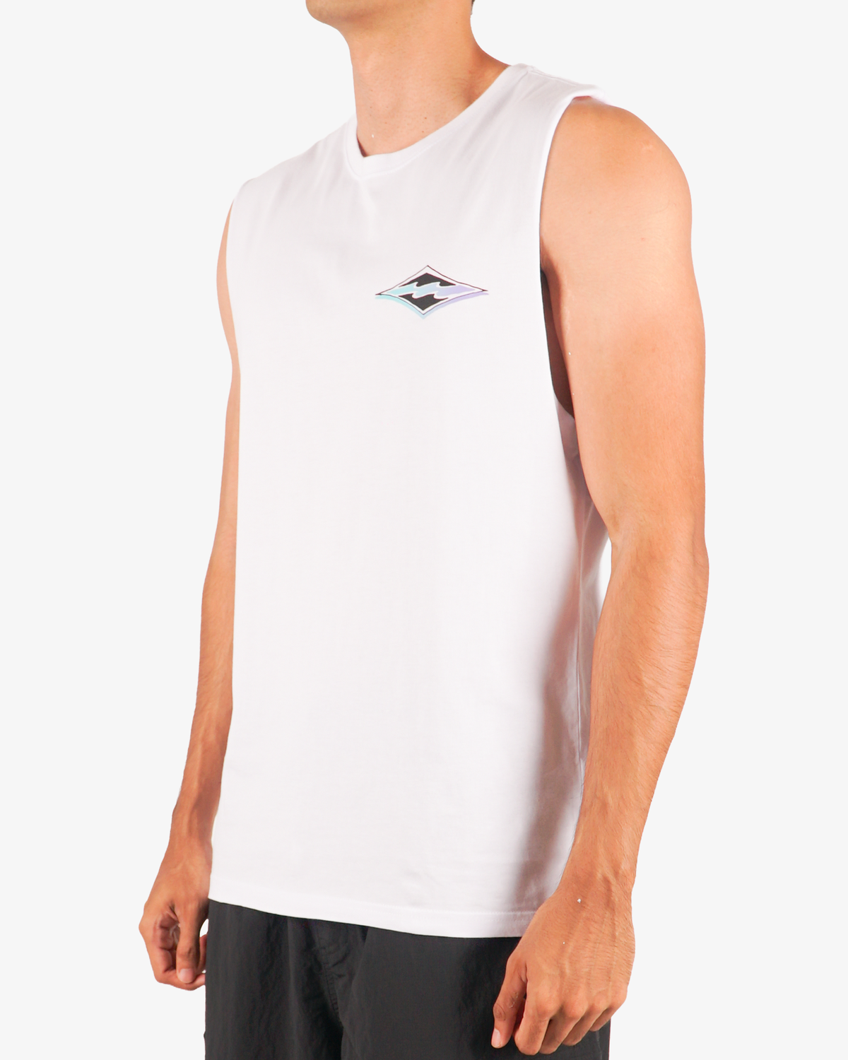 Mens Diamond Wave Muscle Tank Top