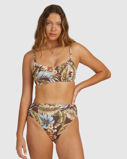 Womens Slow Daze Lila Bikini Top