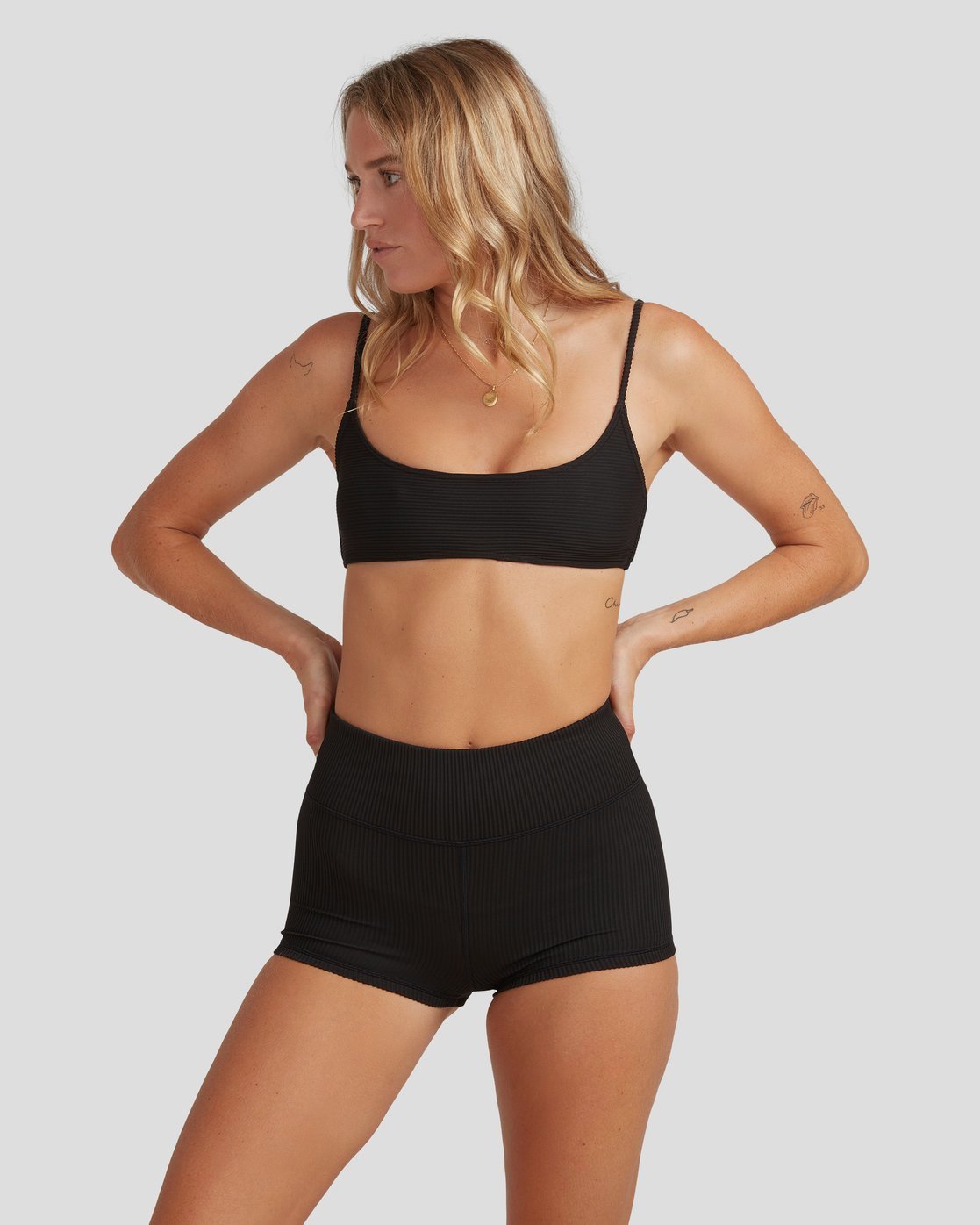 Womens Tanlines Surf Shorts Bikini Bottom