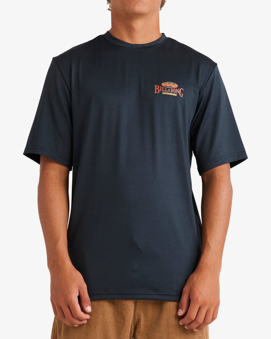 Mens Throw Back Short Sleeve Rash Vest