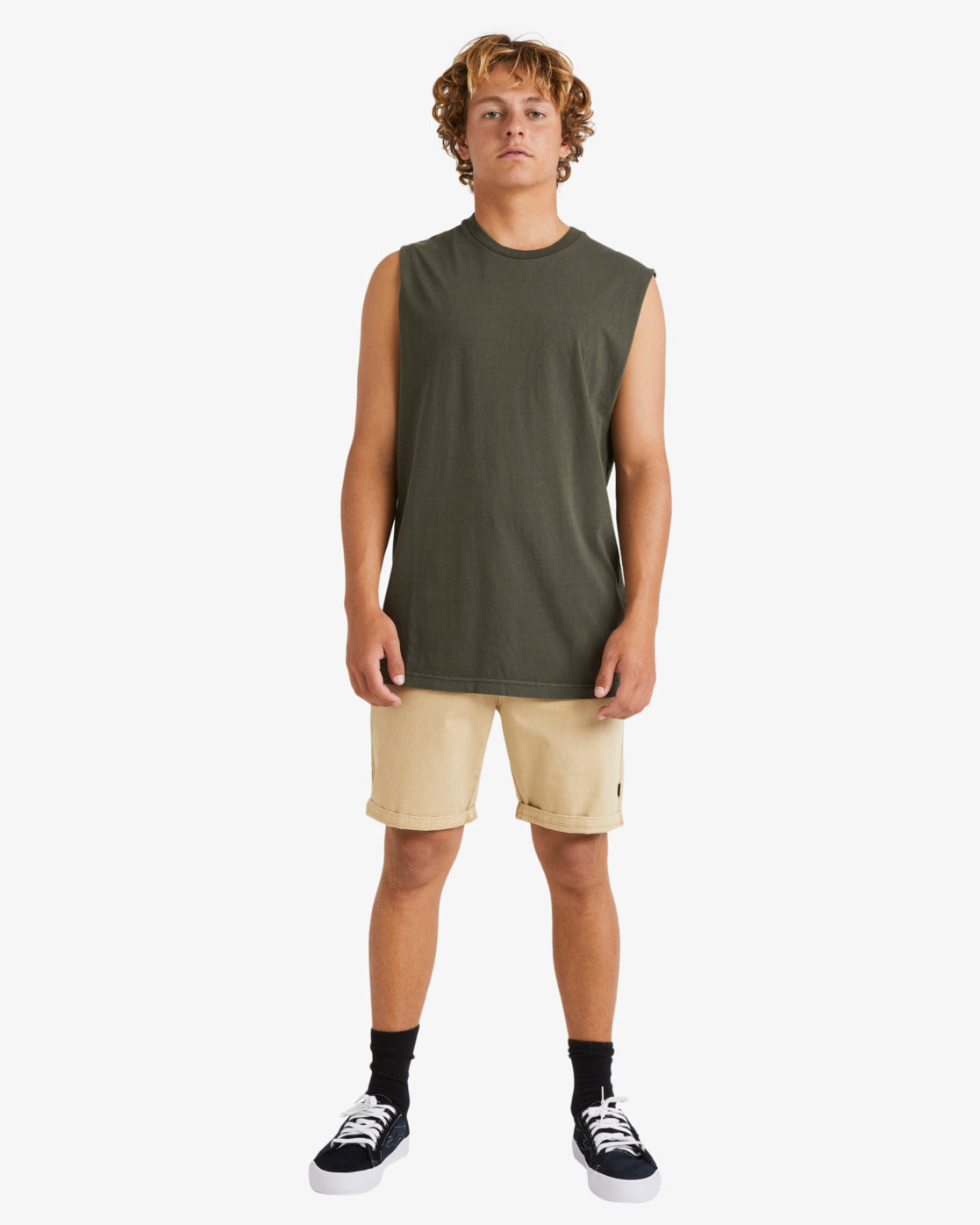 Mens Wave Wash Twill Shorts